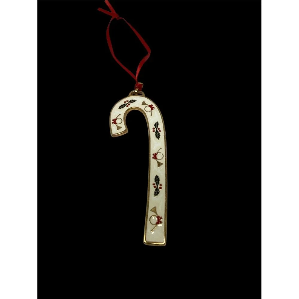 Wallace Silversmiths '97 Candy Cane Christmas Ornament 